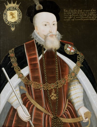 Portrait of Robert Dudley (1532-88) Earl of Leicester by English School